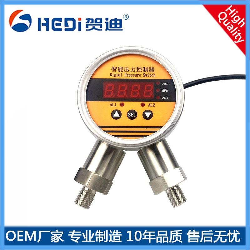 智能壓力控制器HDP802S雙接頭連接，根據(jù)所需定貨說明-賀迪智能壓力控制器工廠